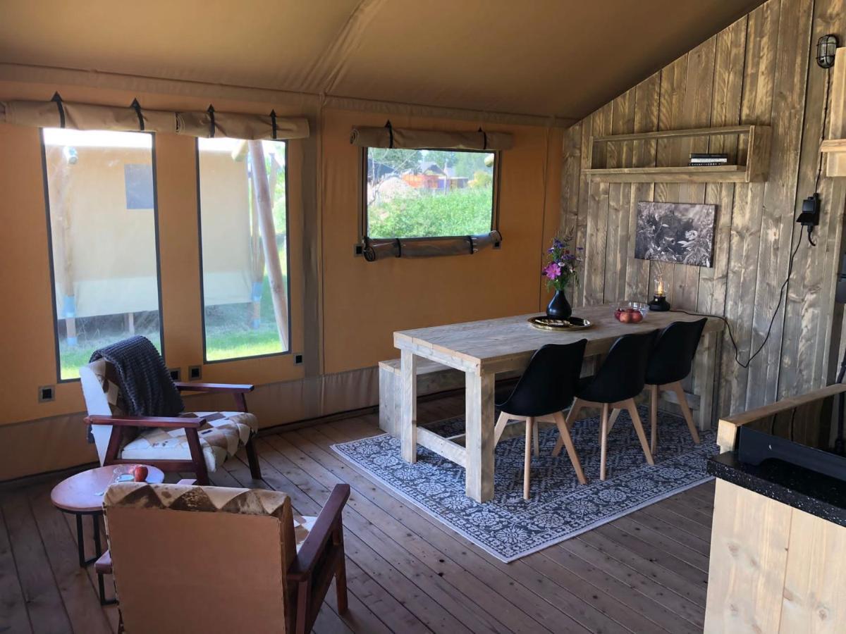 De Hazelaarshof Luxe Glampingtent Bij Natuurgebied De Millingerwaard Kekerdom Exterior photo