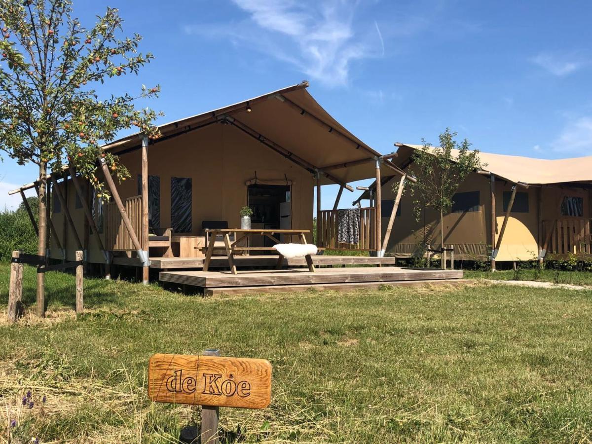 De Hazelaarshof Luxe Glampingtent Bij Natuurgebied De Millingerwaard Kekerdom Exterior photo
